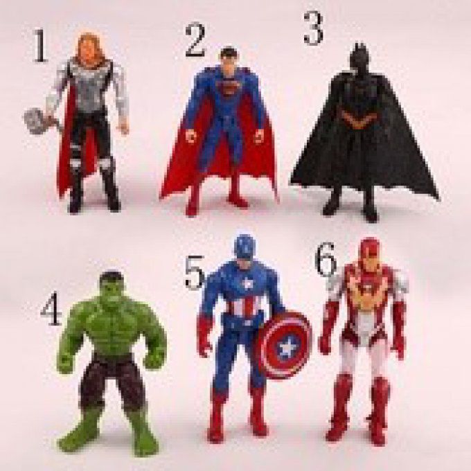 6 PCS FIGURINE ACTION FIGURE